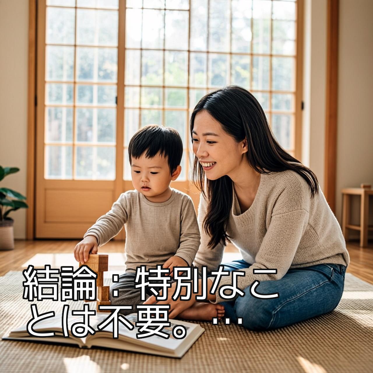 結論:特別なことは不要。日常生活が一番の教材です