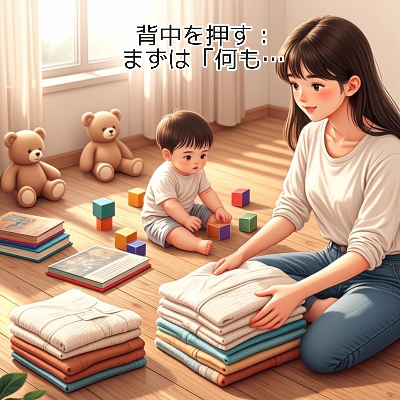 背中を押す:まずは「何もしない」知育から始めませんか