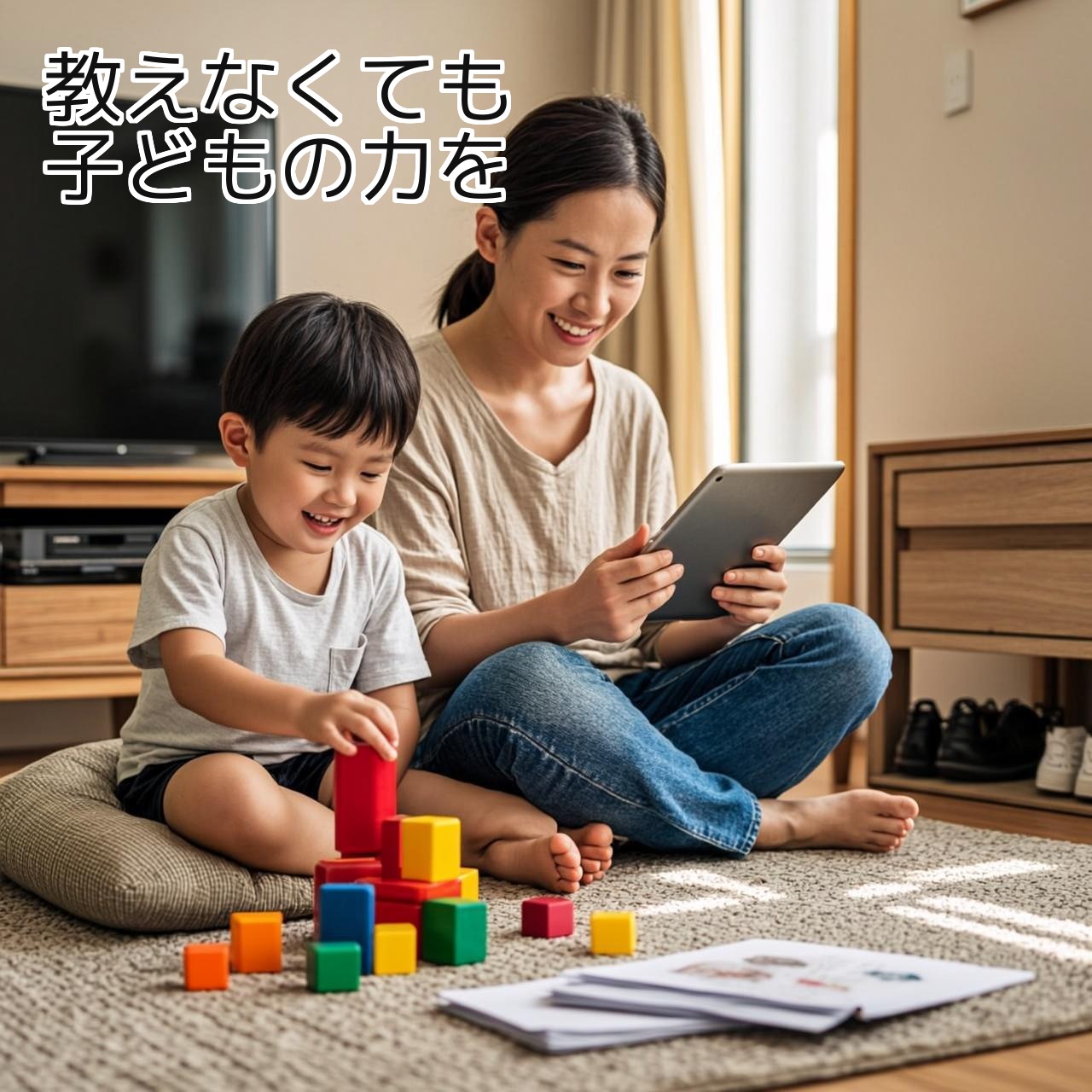結論：家でできる知育は「教える」ではなく「環境」を整えるだけでOK