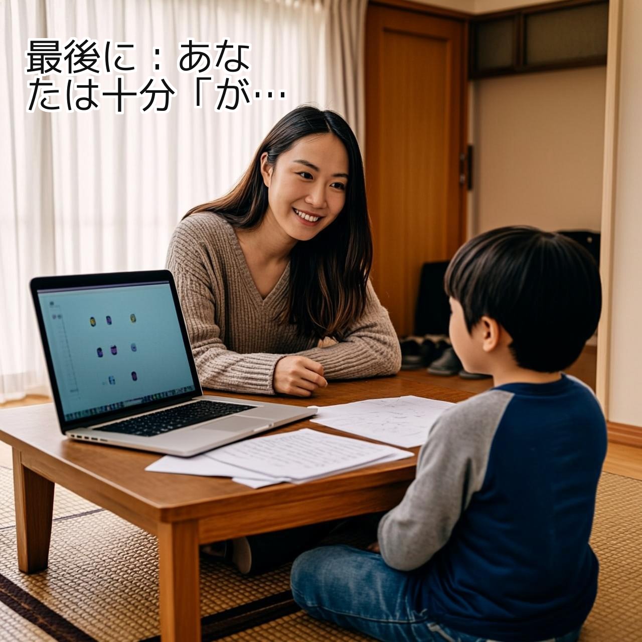 最後に：あなたは十分「がんばっています」