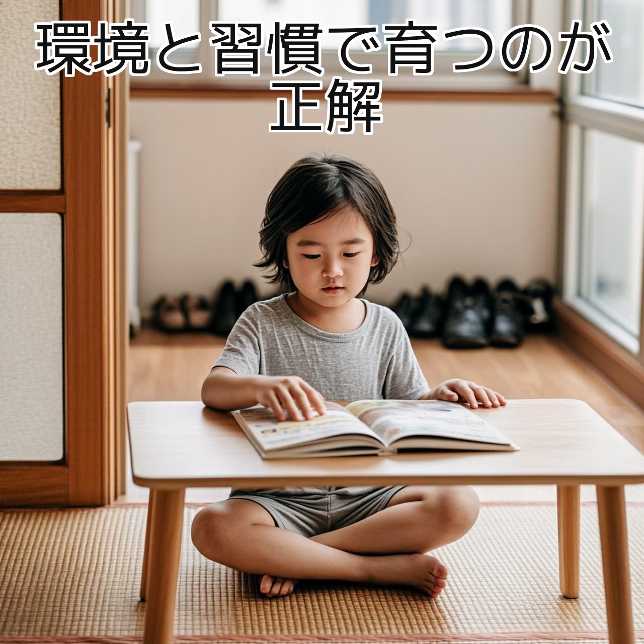 自宅での知育は「環境」と「習慣」で整えるのが正解です